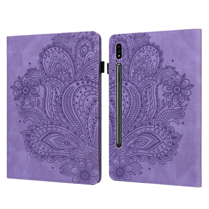 Peacock Embossed Pattern Leather Tablet Case