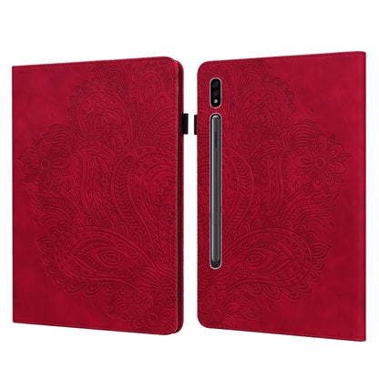 Peacock Embossed Pattern Leather Tablet Case