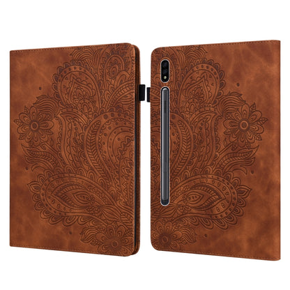 Peacock Embossed Pattern Leather Tablet Case