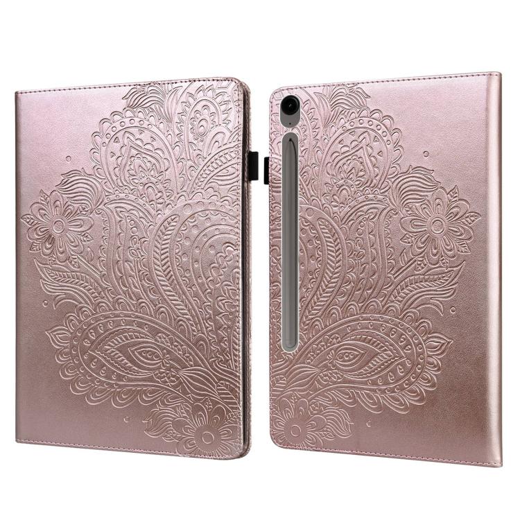 Peacock Embossed Pattern Leather Tablet Case