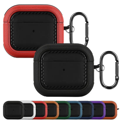 Leather Texture Earphone Protective Case, For AirPods 3, For AirPods Pro, For AirPods Pro 2������...