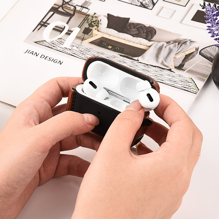 Leather Texture Earphone Protective Case, For AirPods 3, For AirPods Pro, For AirPods Pro 2������...