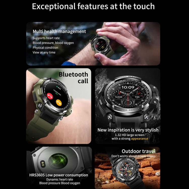 1.32 inch IP68 Sport Smart Watch