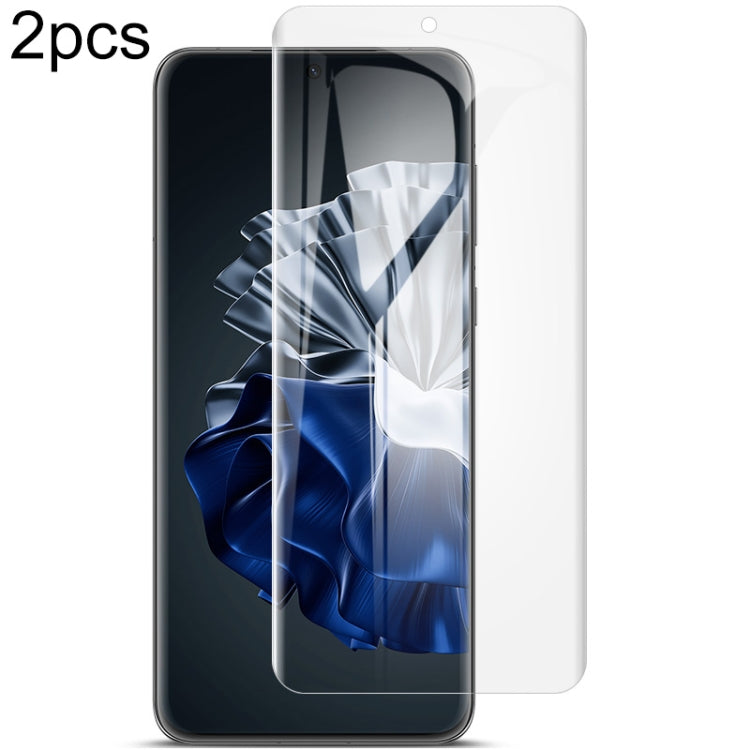2pcs imak Curved Full Screen Hydrogel Film Protector, For Huawei P60 / P60 Pro�������������������...