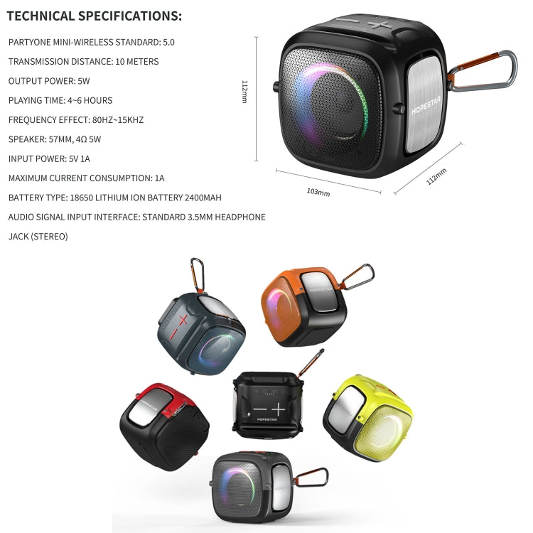 HOPESTAR Partyone mini Outdoor Wireless Bluetooth Speaker