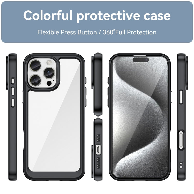 Colorful Series Acrylic + TPU Phone Case, For iPhone 16 Pro Max, For iPhone 16 Pro���������������...