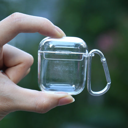 Transparent PC Hard Earphone Protective Case with Hook, For AirPods 1 / 2 with Hook��������������...