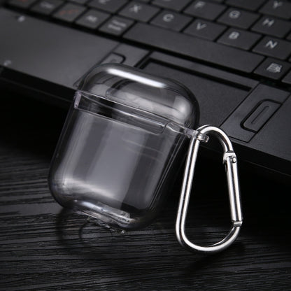 Transparent PC Hard Earphone Protective Case with Hook, For AirPods 1 / 2 with Hook��������������...