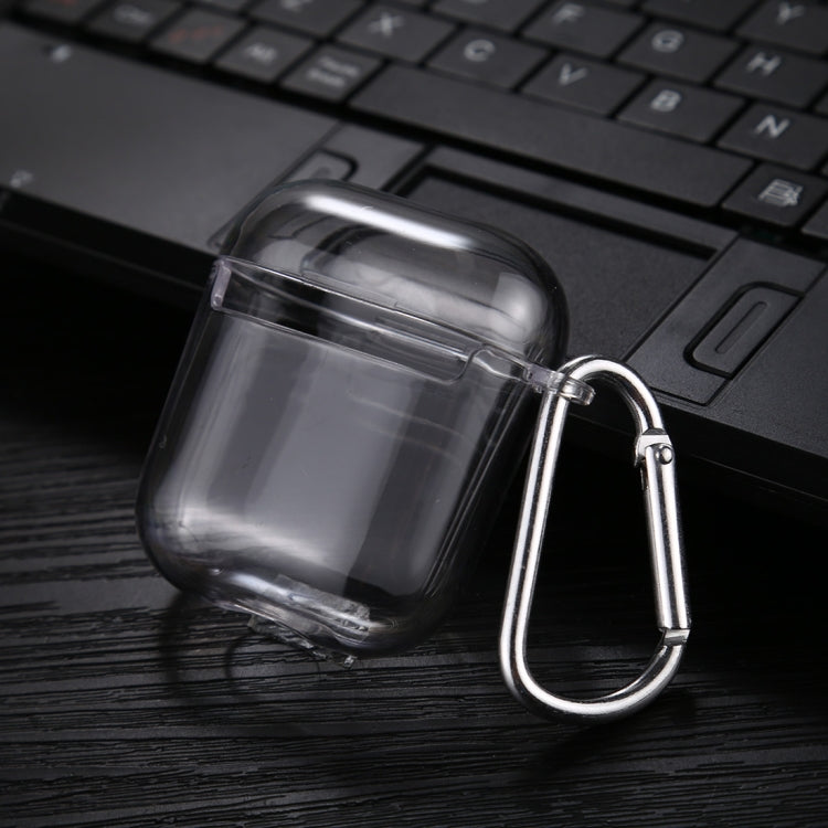 Transparent PC Hard Earphone Protective Case with Hook, For AirPods 1 / 2 with Hook��������������...