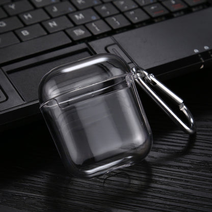Transparent PC Hard Earphone Protective Case with Hook, For AirPods 1 / 2 with Hook��������������...