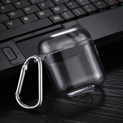 Transparent PC Hard Earphone Protective Case with Hook, For AirPods 1 / 2 with Hook��������������...