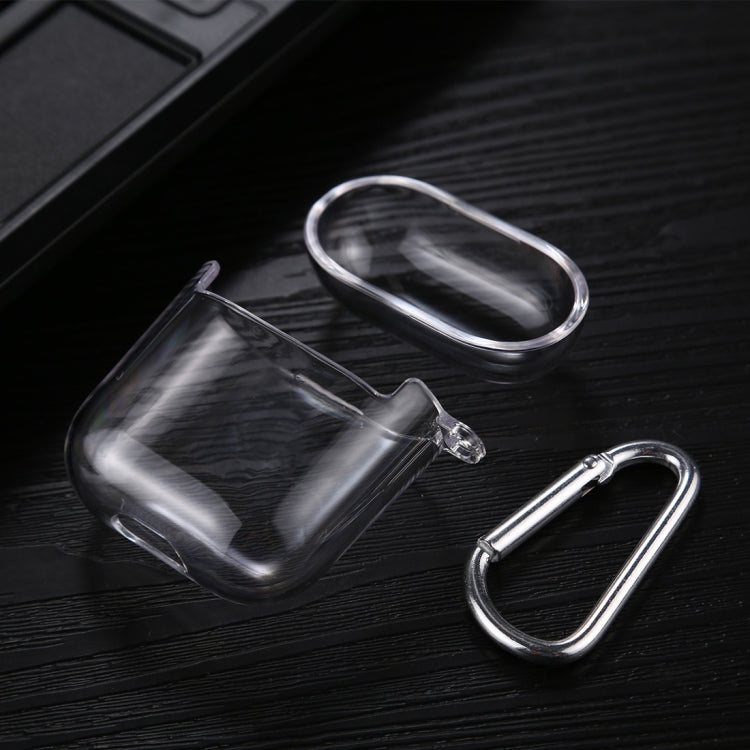 Transparent PC Hard Earphone Protective Case with Hook, For AirPods 1 / 2 with Hook��������������...