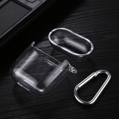 Transparent PC Hard Earphone Protective Case with Hook, For AirPods 1 / 2 with Hook��������������...