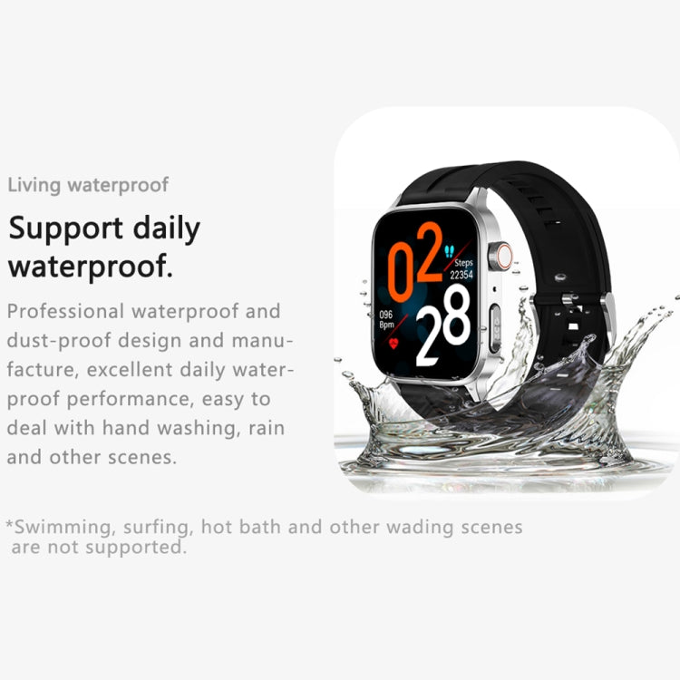 GT22 1.85 inch TFT Screen Silicone Band Health Smart Watch, Support Bluetooth Call / Plateau Bloo...