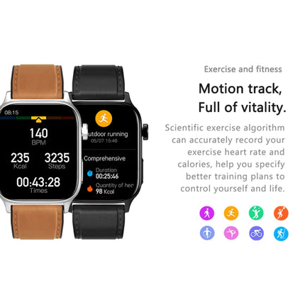 GT22 1.85 inch TFT Screen Silicone Band Health Smart Watch, Support Bluetooth Call / Plateau Bloo...