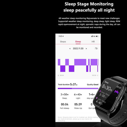 TK10 1.91 inch IP68 Waterproof Leather Band Smart Watch Supports AI Medical Diagnosis/ Blood Oxyg...