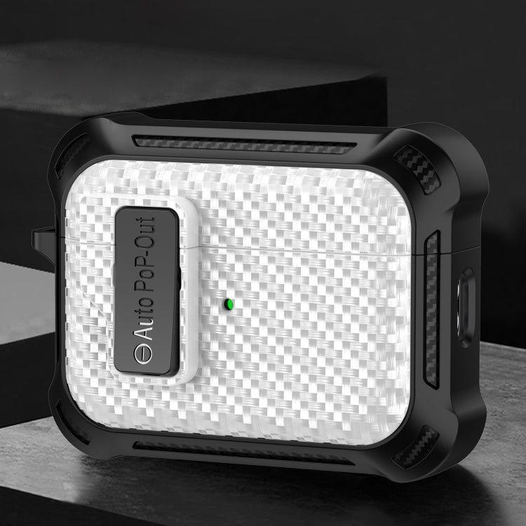 Alpha Carbon Fiber Wireless Bluetooth Earphone Protective Case, For AirPods Pro 2, For AirPods Pr...