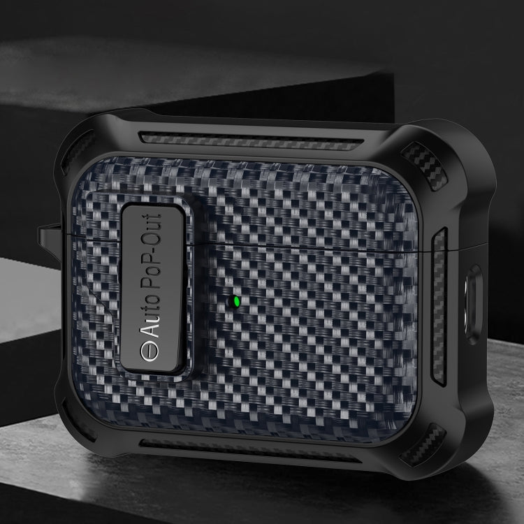 Alpha Carbon Fiber Wireless Bluetooth Earphone Protective Case, For AirPods Pro 2, For AirPods Pr...