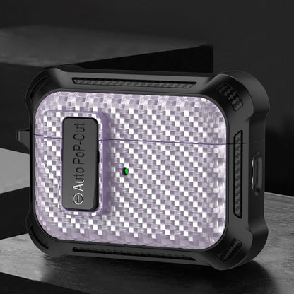 Alpha Carbon Fiber Wireless Bluetooth Earphone Protective Case, For AirPods Pro 2, For AirPods Pr...