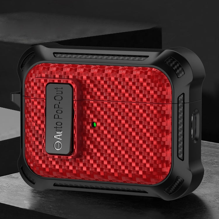 Alpha Carbon Fiber Wireless Bluetooth Earphone Protective Case, For AirPods Pro 2, For AirPods Pr...