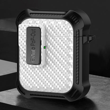 Alpha Carbon Fiber Wireless Bluetooth Earphone Protective Case, For AirPods Pro 2, For AirPods Pr...