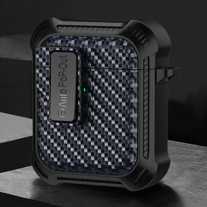 Alpha Carbon Fiber Wireless Bluetooth Earphone Protective Case, For AirPods Pro 2, For AirPods Pr...
