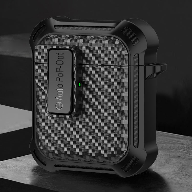 Alpha Carbon Fiber Wireless Bluetooth Earphone Protective Case, For AirPods Pro 2, For AirPods Pr...