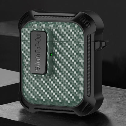 Alpha Carbon Fiber Wireless Bluetooth Earphone Protective Case, For AirPods Pro 2, For AirPods Pr...