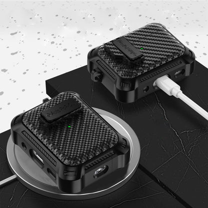 Alpha Carbon Fiber Wireless Bluetooth Earphone Protective Case, For AirPods Pro 2, For AirPods Pr...