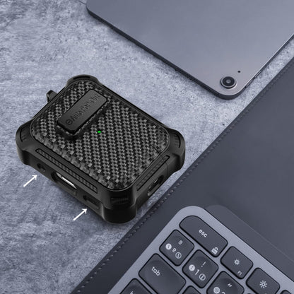 Alpha Carbon Fiber Wireless Bluetooth Earphone Protective Case, For AirPods Pro 2, For AirPods Pr...