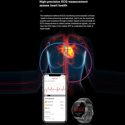 TK20 1.39 inch Silicone Band Smart Watch Supports ECG / Remote Families Care / Body Temperature M...