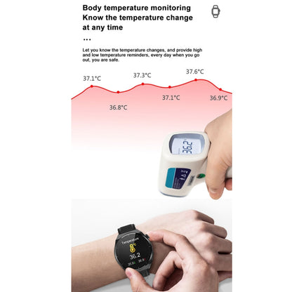 TK20 1.39 inch Silicone Band Smart Watch Supports ECG / Remote Families Care / Body Temperature M...