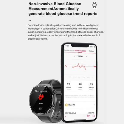 TK20 1.39 inch Silicone Band Smart Watch Supports ECG / Remote Families Care / Body Temperature M...