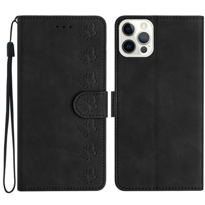 Seven Butterflies Embossed Leather Phone Case