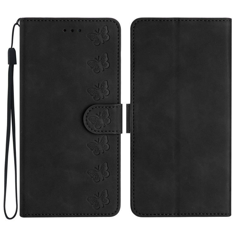 Seven Butterflies Embossed Leather Phone Case