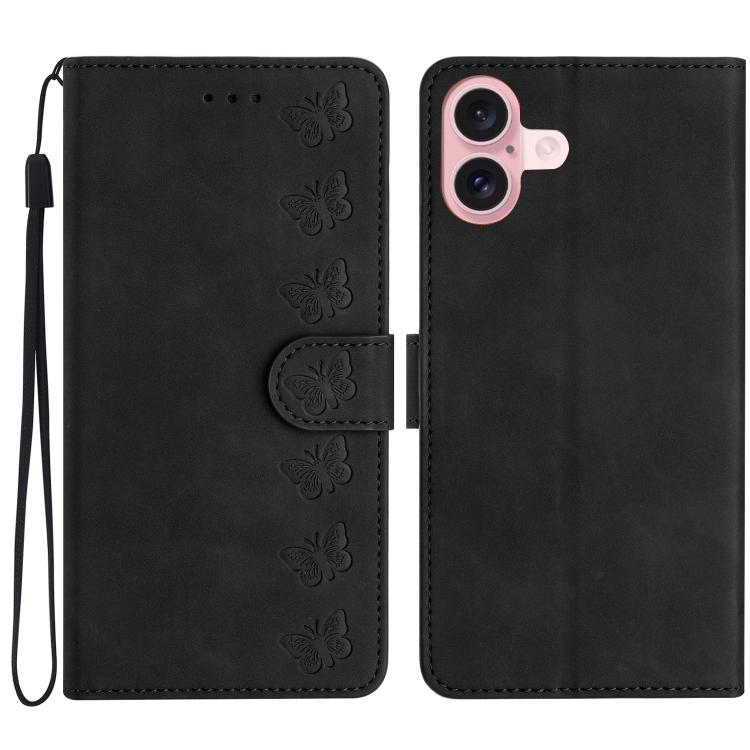 Seven Butterflies Embossed Leather Phone Case