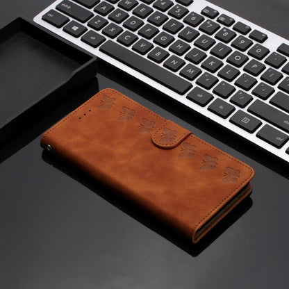 Seven Butterflies Embossed Leather Phone Case