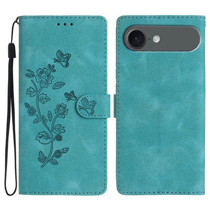 Flower Butterfly Embossing Pattern Leather Phone Case