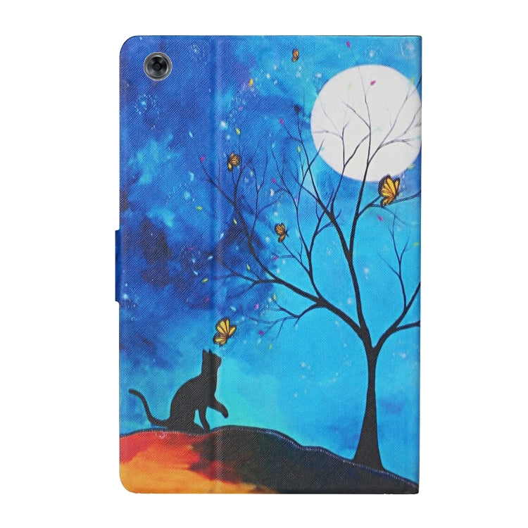 Colored Drawing Pattern Horizontal Flip Leather Case with Holder & Card Slots