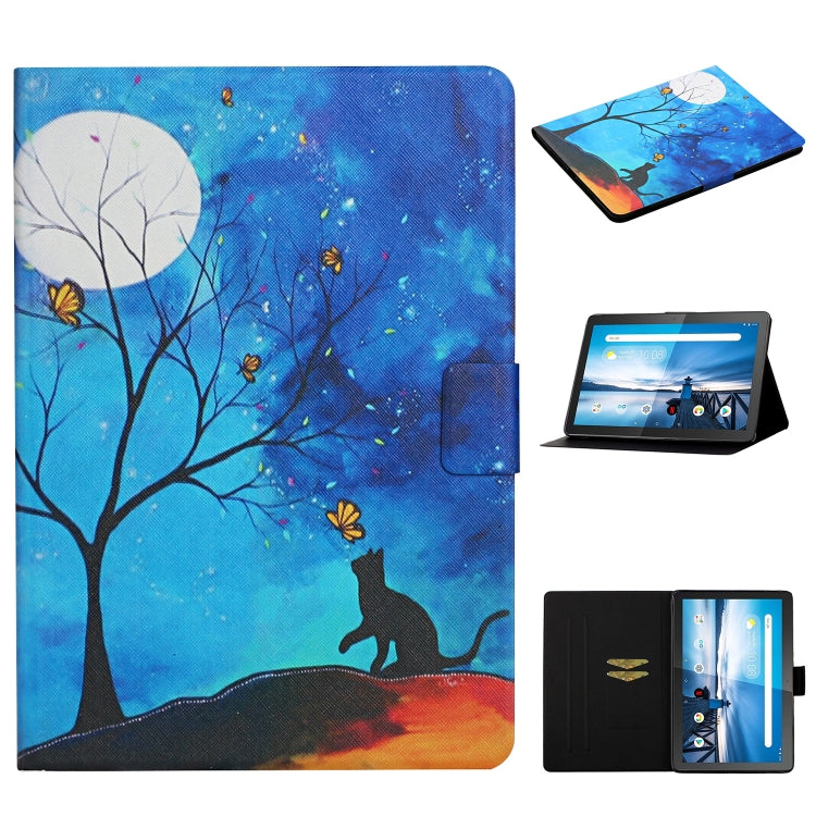 Colored Drawing Pattern Horizontal Flip Leather Case with Holder & Card Slots