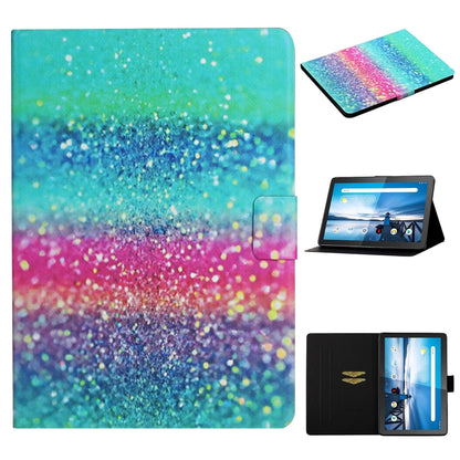 Colored Drawing Pattern Horizontal Flip Leather Case with Holder & Card Slots