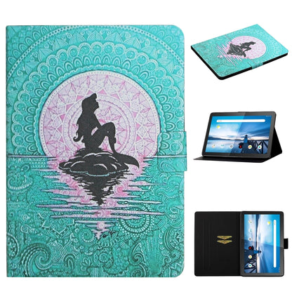 Colored Drawing Pattern Horizontal Flip Leather Case with Holder & Card Slots