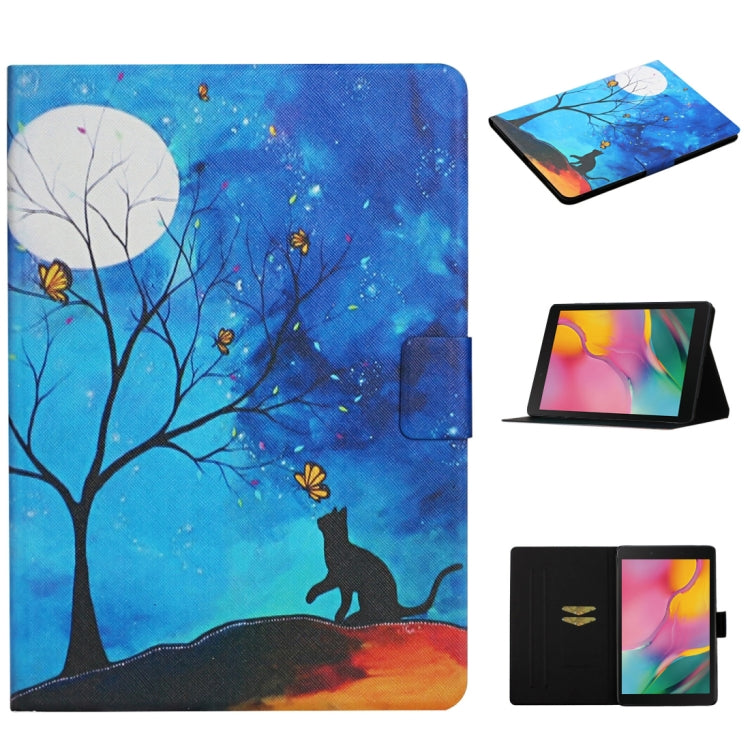 Colored Drawing Pattern Horizontal Flip Leather Case with Holder & Card Slots