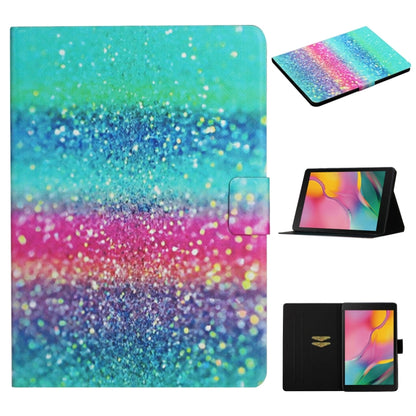 Colored Drawing Pattern Horizontal Flip Leather Case with Holder & Card Slots