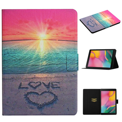 Colored Drawing Pattern Horizontal Flip Leather Case with Holder & Card Slots