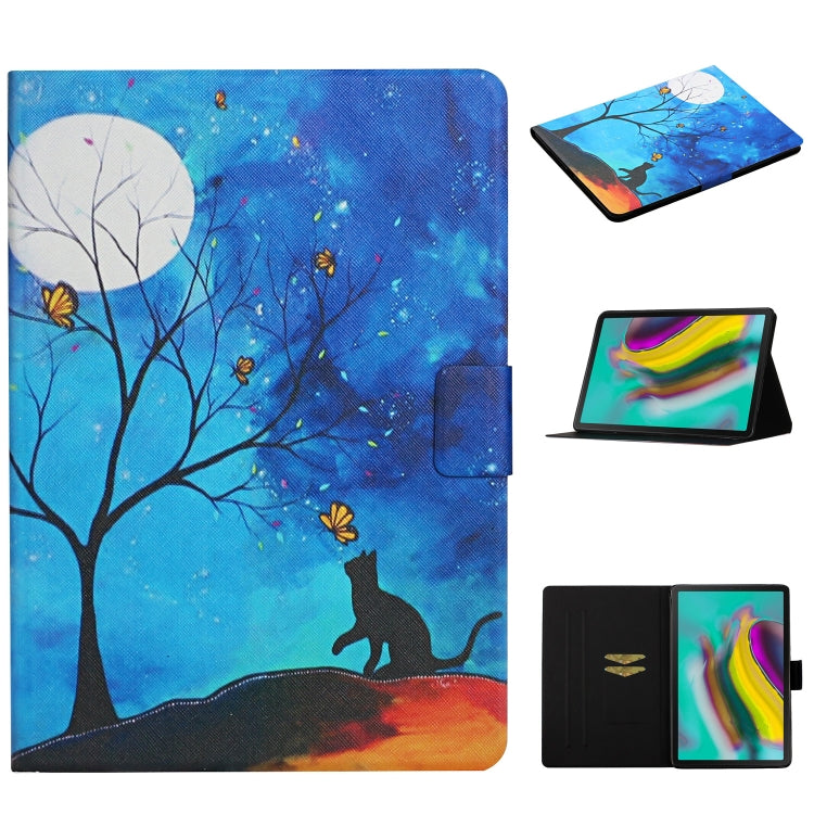 Colored Drawing Pattern Horizontal Flip Leather Case with Holder & Card Slots