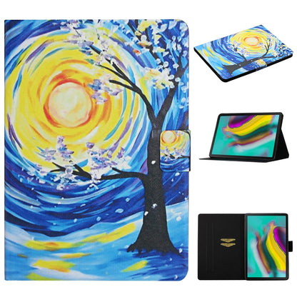 Colored Drawing Pattern Horizontal Flip Leather Case with Holder & Card Slots