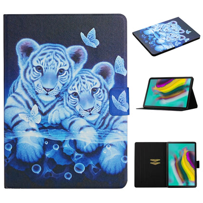 Colored Drawing Pattern Horizontal Flip Leather Case with Holder & Card Slots