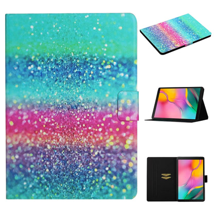 Colored Drawing Pattern Horizontal Flip Leather Case with Holder & Card Slots