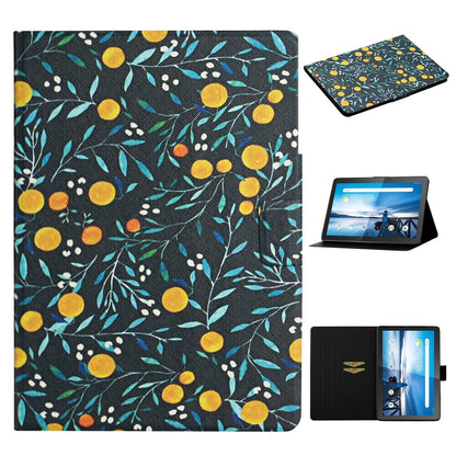 Flower Pattern Horizontal Flip Leather Case with Card Slots & Holder